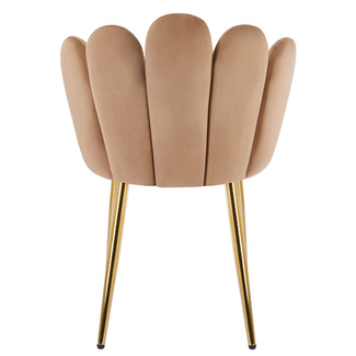 Silla Lakya Golden de Terciopelo 62 x 56 x 89 cm 