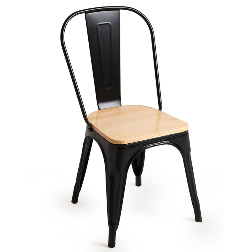 Silla Meyer Asiento de Madera Natural 46 x 46 x 85 cm 