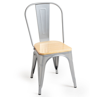 Silla Meyer Madera Natural 46 x 46 x 85 cm 