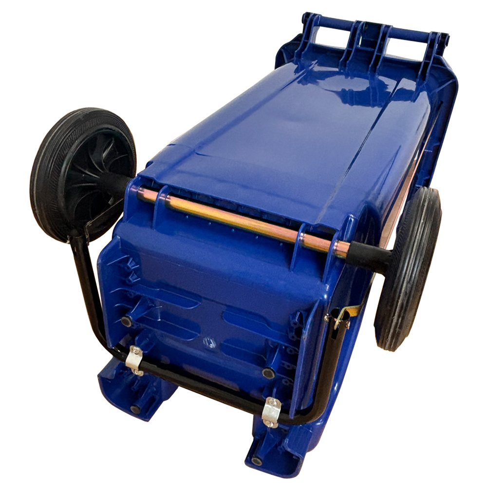 Contenedor de Basura Azul con Pedal de Metal de 120 litros  