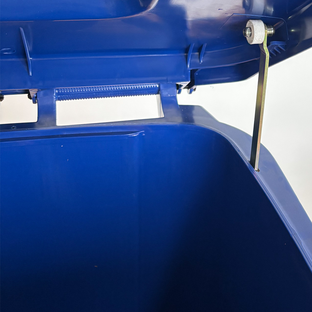 Contenedor de Residuos 240 litros Azul con Pedal Metálico 