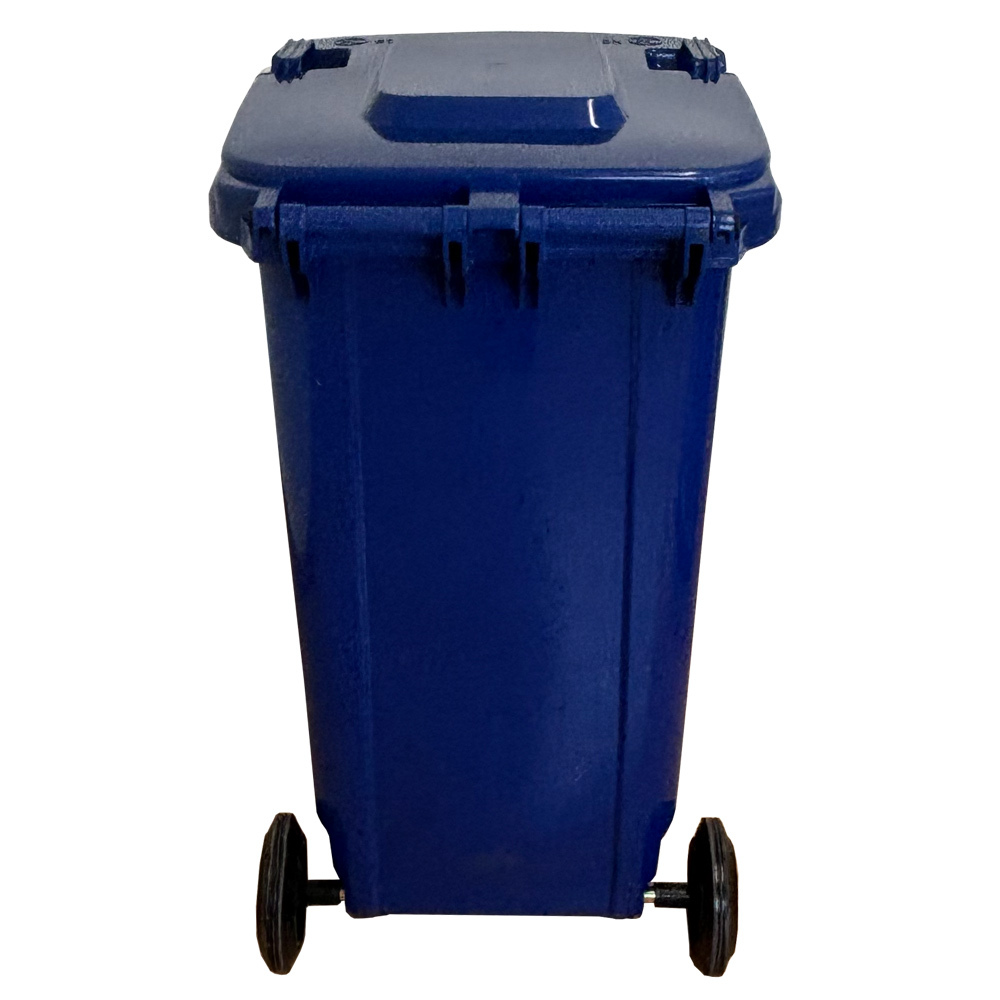 Contenedor de Residuos 240 litros Azul con Pedal Metálico 