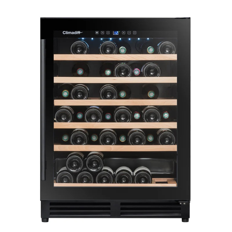 Vinoteca encastrable 2 temperaturas Negra 51 botellas Climadiff CBU50D2B
