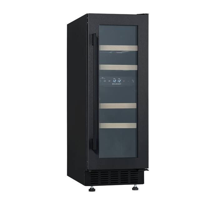 Vinoteca 18 botellas encastrable bajo encimera negro efecto Mate Climadiff CBU18DZBM