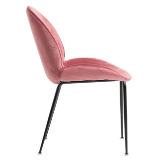 Silla Shel Black Terciopelo