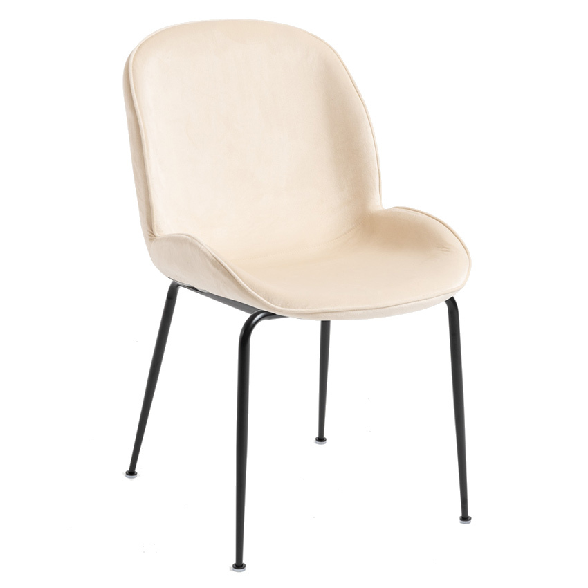 Silla Shel Black Terciopelo