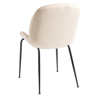 Silla Shel Black Terciopelo