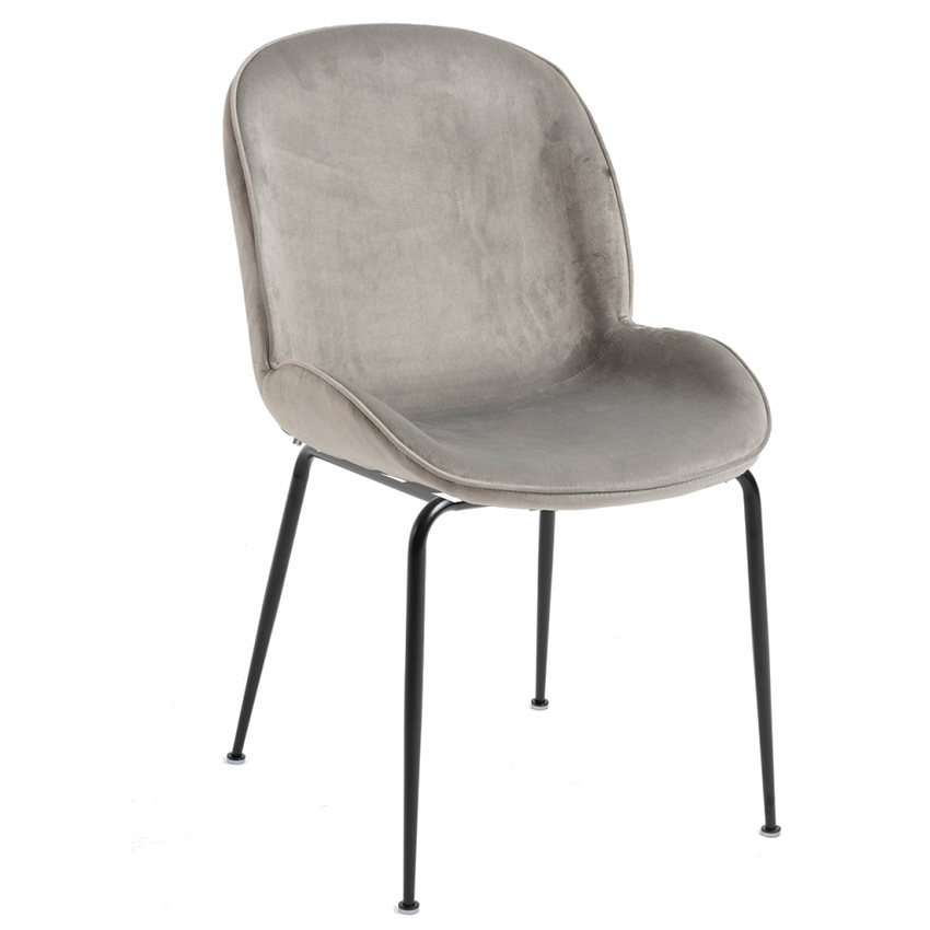 Silla Shel Black Terciopelo