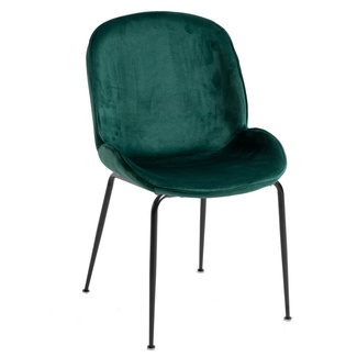 Silla Shel Black Terciopelo