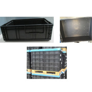 Lote de 5200 Cajas de plástico antiestáticas ESD usadas 40 x 60 x 17,4 cm  