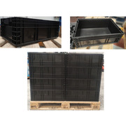  Lote de 4200 Cajas de plástico antiestáticas ESD usadas 40 x 60 x 21 cm