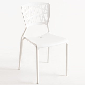 Silla Aris en Polipropileno Blanco 49 x 41 x 84 cm