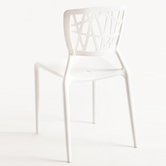 Silla Aris en Polipropileno Blanco 49 x 41 x 84 cm