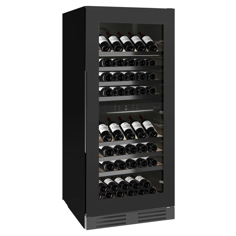 Vinoteca Nestor M Wine NWX293FN1 93 Botellas encastrable suelo  Doble Zona Black Glass