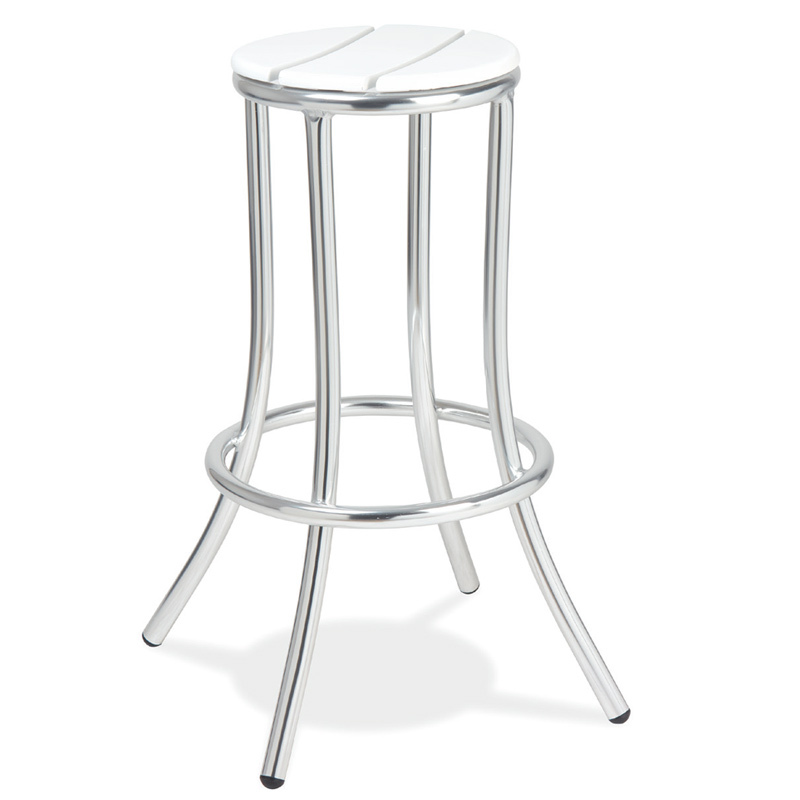 Taburete Armazón Tubo Aluminio Anodizado Ref.M570 