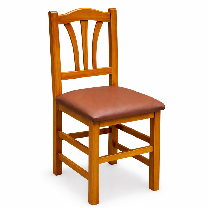 Silla Madera de Pino Barnizada Mod.12