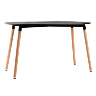 Mesa Nera Ovalada 80 x 130 cm