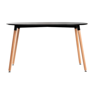 Mesa Nera Ovalada 80 x 130 cm