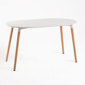 Mesa Nera Ovalada 80 x 130 cm