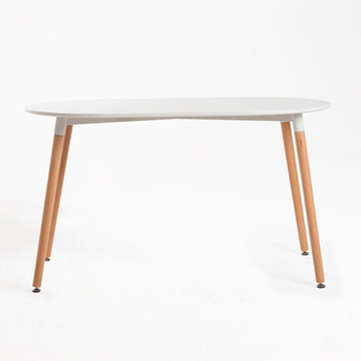 Mesa Nera Ovalada 80 x 130 cm