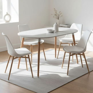 Mesa Nera Ovalada 80 x 130 cm