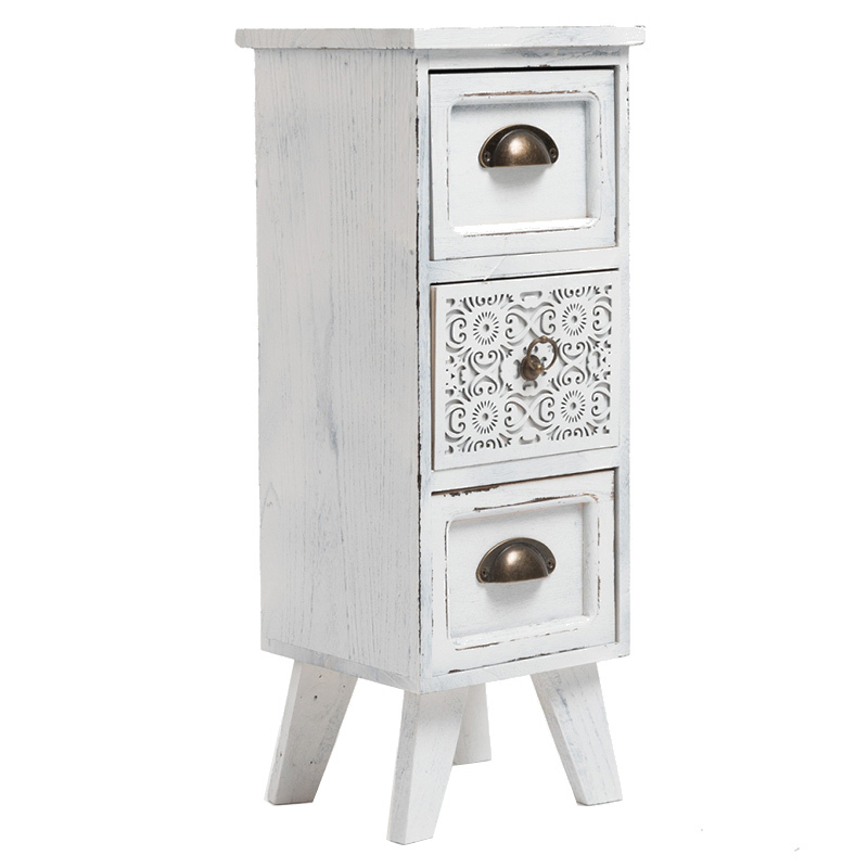 Mueble Auxiliar Rati Envejecido 3 Cajones  