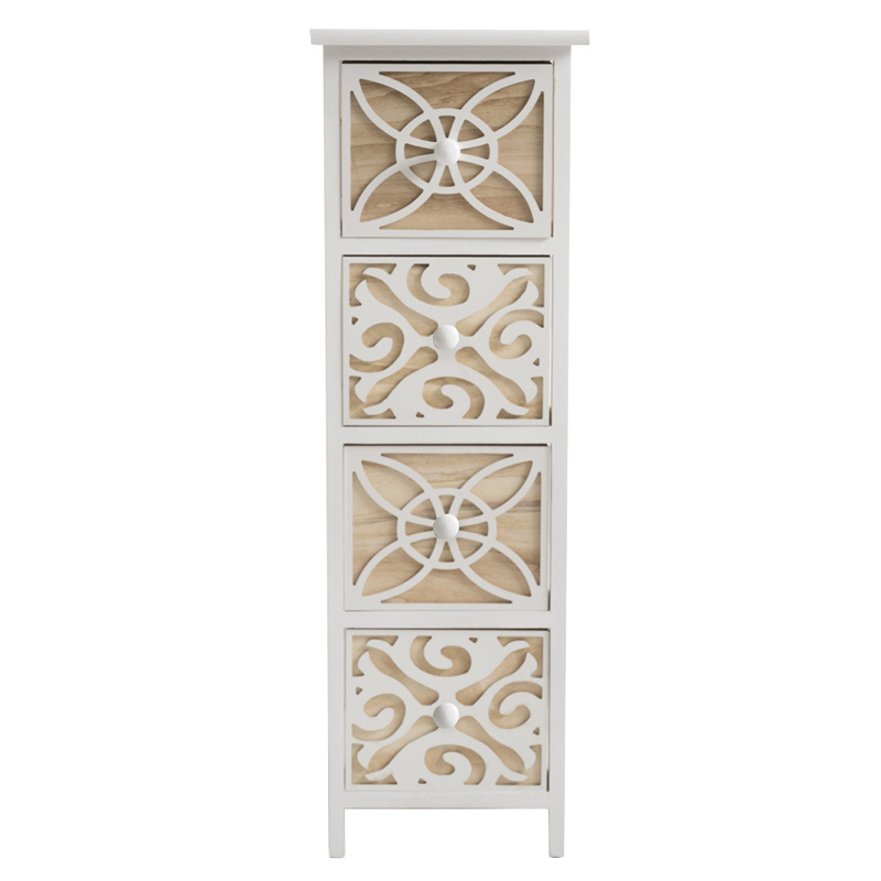 Mueble Auxiliar Walfle Estrecho 4 Cajones