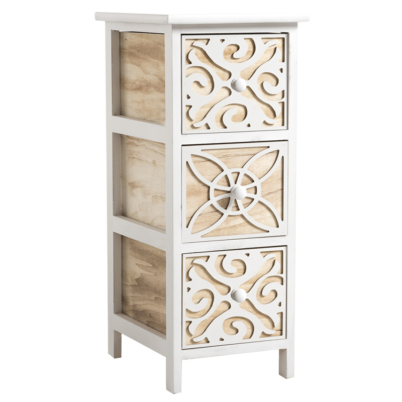 Mueble Auxiliar Estrecho Walfle 3 Cajones  