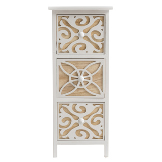 Mueble Auxiliar Walfle Estrecho 3 Cajones 