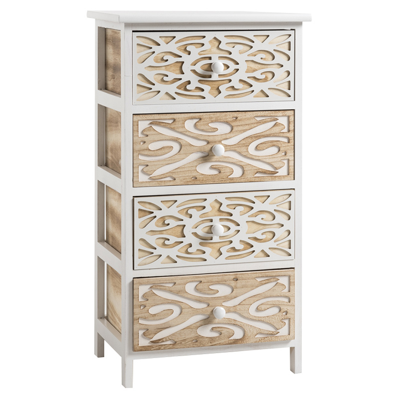 Mueble Auxiliar Ancho Walfle 4 Cajones   