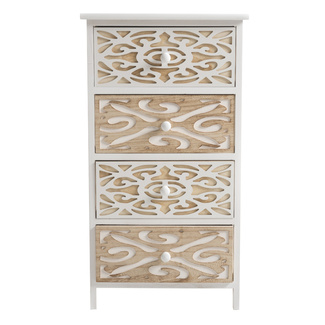 Mueble Auxiliar Walfle Ancho 4 Cajones 
