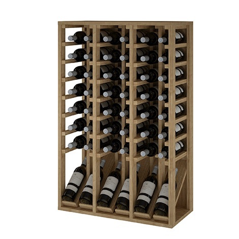 Botellero de madera de pino Expositor 48 botellas EX2092