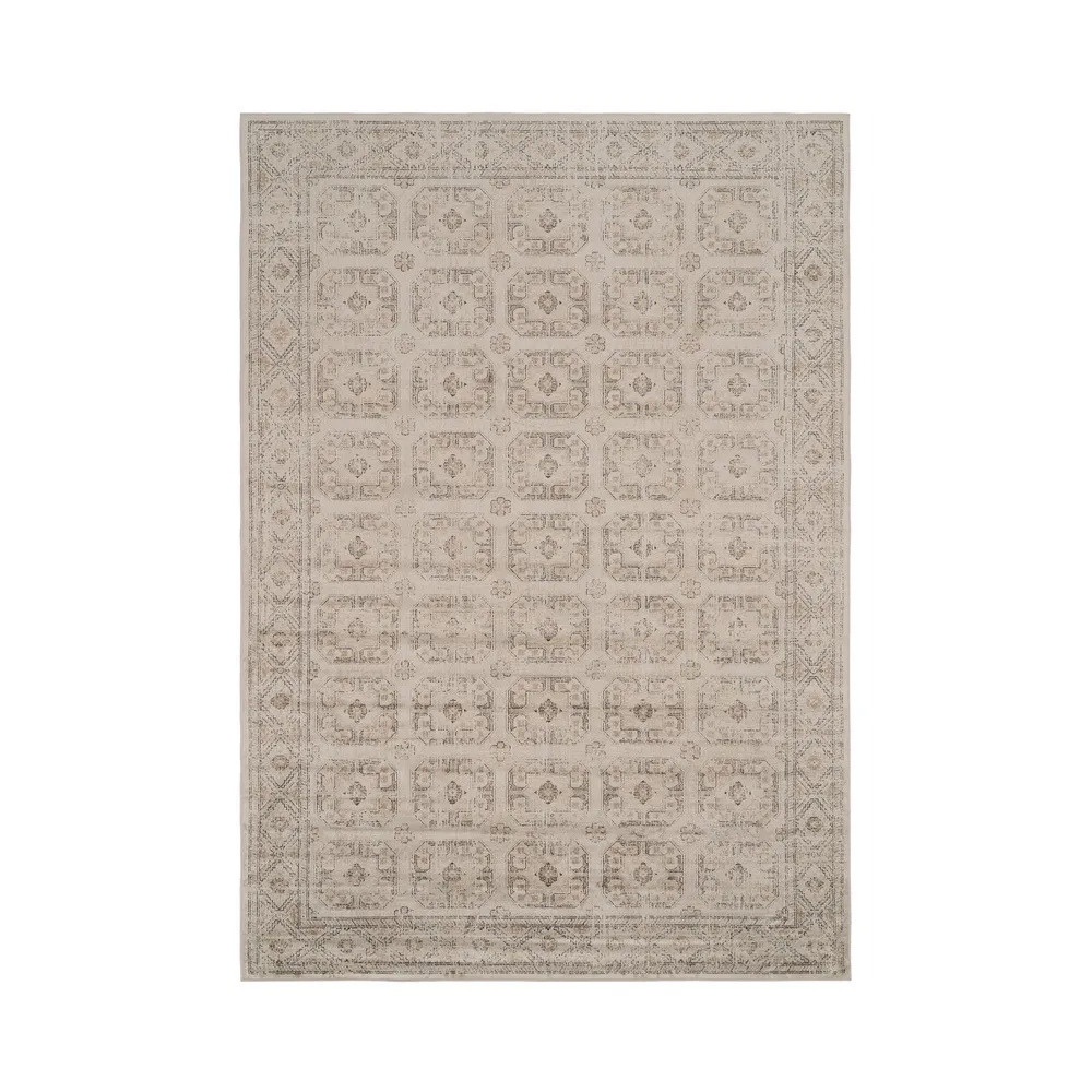 Alfombra Estampado Gris Viscosa Vintage 160 x 230 cm  