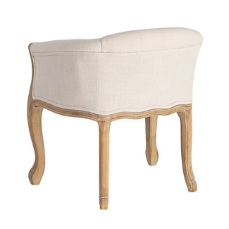 Sillón de Madera Natural Blanco 60 x 63 x 69 cm 