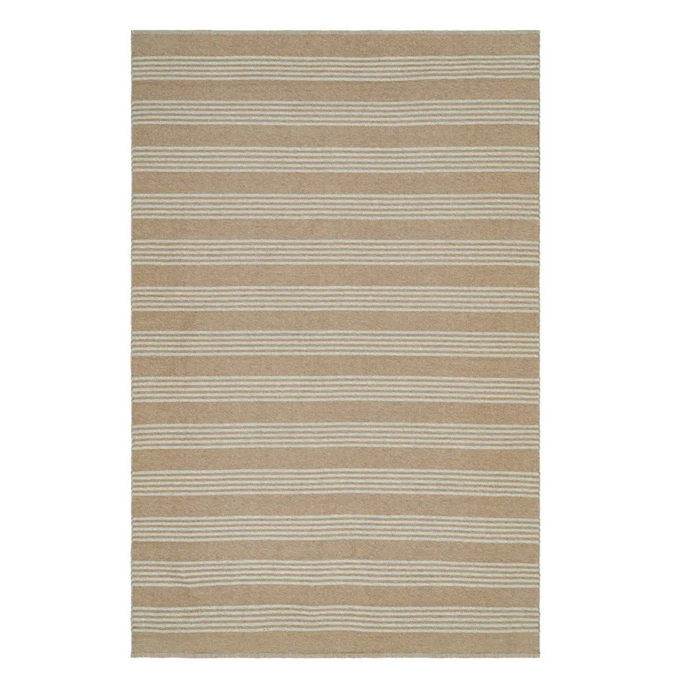 Alfombra Reversible Rayas de Polipropileno Natural 160 x 230 cm 