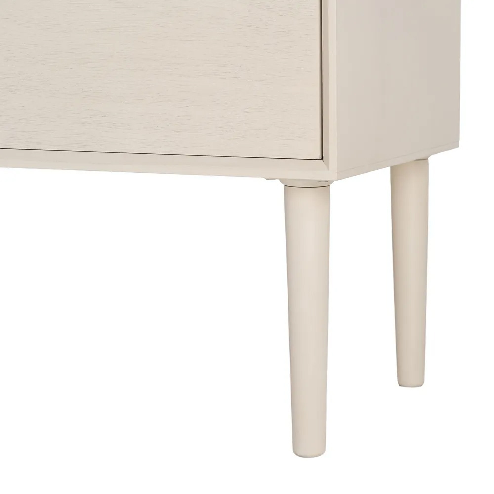 Cómoda en DM Crema 3 Cajones 35 x 75 x 75 cm 