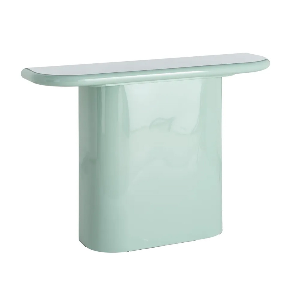 Consola de DM Lacado Verde 30 x 120 x 81 cm 