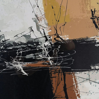 Cuadro Abstracto Impreso en DM 3 x 73 x 73 cm 