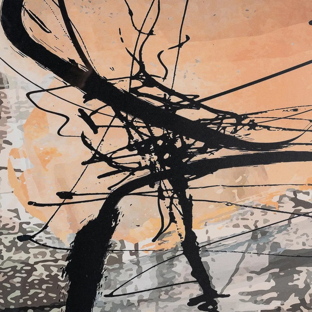 Cuadro Abstracto Impreso en Madera DM 3 x 73 x 73 cm 