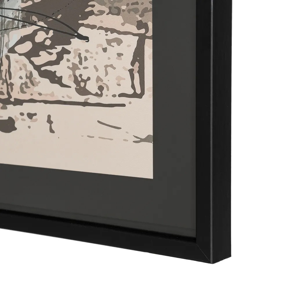 Cuadro Abstracto Impreso en Madera DM 3 x 73 x 73 cm 