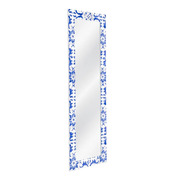 Espejo de DM Textura Blanco y Azul 2 x 53 x 155 cm 