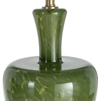 Lámpara de Mesa Cristal Verde 39 x 39 x 69 cm 