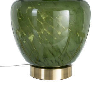 Lámpara de Mesa Cristal Verde 39 x 39 x 69 cm 