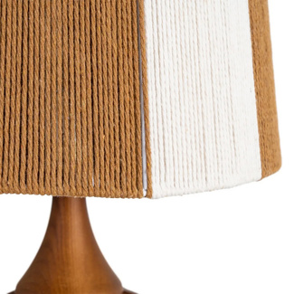 Lámpara de Mesa Madera Marrón 24 x 24 x 47,5 cm 
