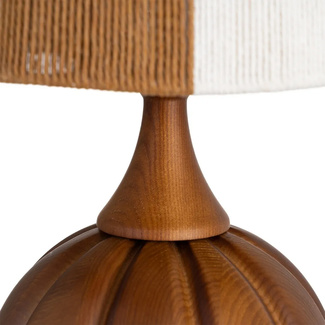 Lámpara de Mesa Madera Marrón 24 x 24 x 47,5 cm 