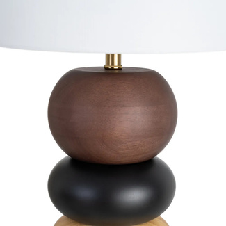 Lámpara de Mesa en Madera de Roble 27 x 27 x 50 cm 