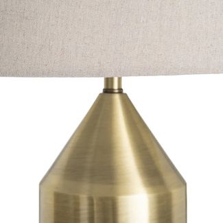Lámpara de Mesa Metal Dorado 38 x 38 x 60 cm 