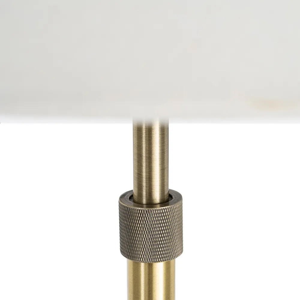 Lámpara de Mesa en Metal Dorado 39 x 39 x 108 cm 