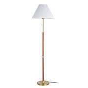 Lámpara de Suelo Madera de Fresno Marrón Oro 44 x 44 x 57 cm 