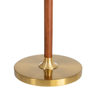 Lámpara de Suelo Madera de Fresno Marrón Oro 44 x 44 x 57 cm 